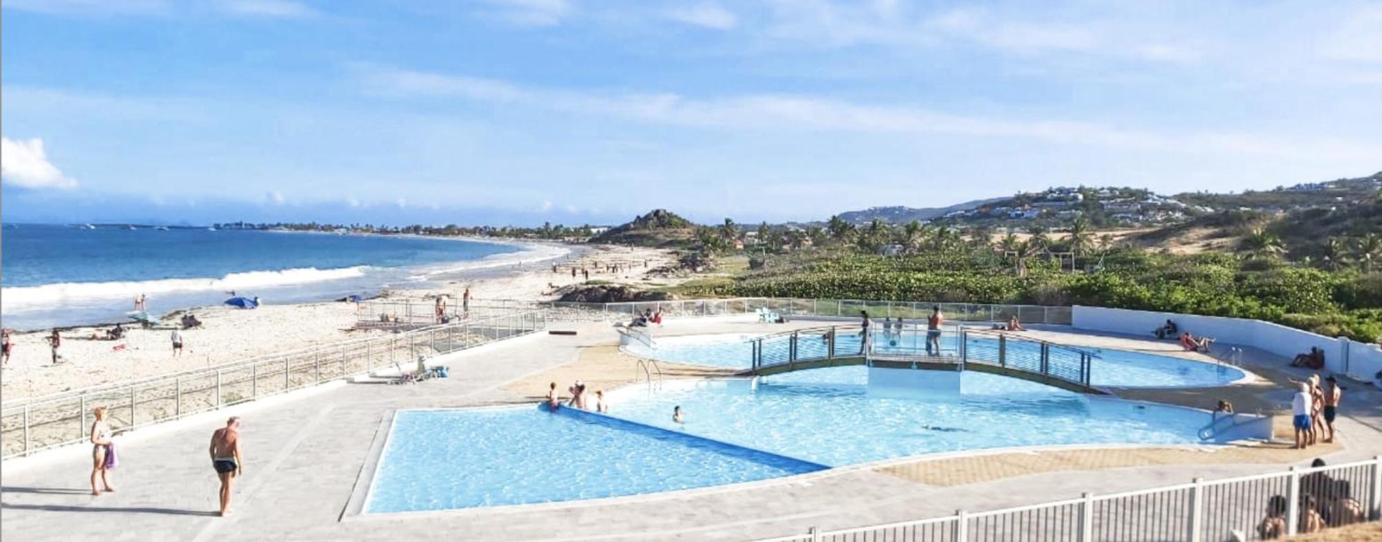 Top Floor Unit 520 Ft2 - 48 M2 With Stunning Dominant View On Ocean, St Barth, Orient Bay Cul de Sac Exterior photo